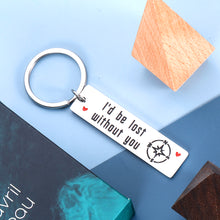 将图片加载到图库查看器,Valentines Day Gifts Couple Keychain for Him Boyfriend Husband from Girlfriend Her Wife Anniversary Birthday Gifts for Fiancee Fiance Wedding Gifts for Bride Groom Women Men I’d Be Lost Without You