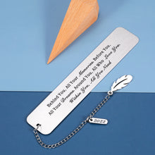 将图片加载到图库查看器,2022 Graduation Gifts for Him Her Students Inspirational Gifts Bookmark for Men Women Class of 2022 Senior Gifts for Teen Girls Boys Son Daughter High School College Grads from Mom Dad Best Friend