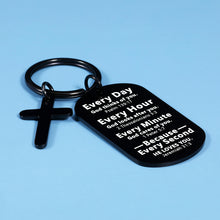 将图片加载到图库查看器,Christian Gifts for Women Christmas Keychain Religious gifts Son Boys Kids Friends Inspirational Gifts Spiritual gifts for Women Teens Grandson Birthday Valentines Sympathy Gift Baptism Gifts for Girl