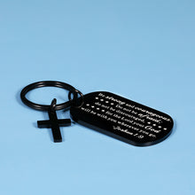 将图片加载到图库查看器,Religious Gifts for Women Christian Gifts for Men Christmas Gifts for Teens Him Men Inspirational Bible Verse Cross Keychain for Friends Coworkers Birthday Graduation Gifts for Son Daughter Family