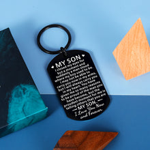 将图片加载到图库查看器,Birthday Son Gifts from Mom Dad Inspirational Engraved Keychain Gift for Him Boys Teens Christmas Valentine Graduation Anniversary Back to School Men Adults Driver Key Chain Gifts for Stocking Stuffer