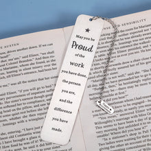 将图片加载到图库查看器,Bookmark with Chain 2022 Inspirational Retirement Birthday Christmas Appreciation Gifts for Coworkers Team Office Staff Leaving Going Away Presents for Boss Mentor Leader Colleagues Thank You Gifts