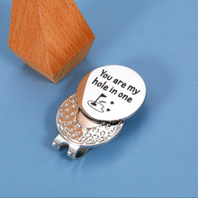 将图片加载到图库查看器,Golf Accessories for Men Golf Ball Marker with Magnetic Hat Clip Anniversary Christmas Valentines Gifts for Husband Boyfriend from Wife Girlfriend Birthday Gifts for Golf Lover You Are My Hole In One
