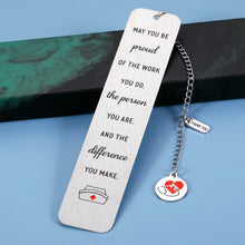 将图片加载到图库查看器,Nurse Gifts for Women, Nurse Appreciation Bookmark Gifts for RN Nurses, Inspirational Nursing Graduation Gifts for Nurse, Thank You Gifts for Nurse, Nurse Practitioner Gifts, May You Be Proud of