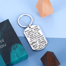 将图片加载到图库查看器,Valentine Gifts I Love You Couple Keychain for Boyfriend Husband Him from Girlfriend Wife Her Anniversary Birthday Christmas Gifts for Fiancee Fiance Wedding Present for Bride Groom Women Men Jewelry