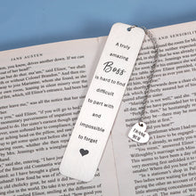 将图片加载到图库查看器,Boss Day Gifts Thank You Gifts for Women Men Coworker Employee Appreciation Gift for Boss Male Retirement Going Away Leaving Gifts Ideas for Teachers Office Inspirational Birthday Retired Bookmark