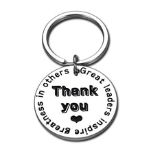 将图片加载到图库查看器,Boss Appreciation Gift Keychain from Employee Co-worker Birthday Christmas Thanksgiving Pendant for Manager Supervisor Mentor Great Leaders Inspire Greatness in Others Retirement Present for Him Her