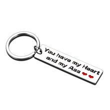 将图片加载到图库查看器,Boyfriend Gifts Anniversary Keychain for Him Husband Fiance from Girlfriend Wife Fiancee Valentine's Day Birthday Christmas Couple Present Engagement Wedding Keyring You Have My Heart Jewelry for Men