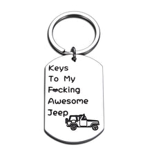 将图片加载到图库查看器,Jeep Lover Christmas Gifts Keychain for Men Women Jeep Owners Husband Boyfriend Friends Birthday Gifts off Road Car Accessories from Wife Girlfriend Wrangler for Fiance New Year Present for Him Her