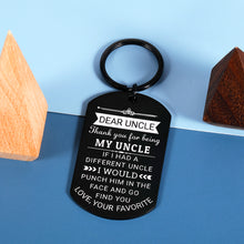 将图片加载到图库查看器,Uncle Gifts from Niece Nephew Thank You for Being My Uncle Keychain Birthday Father’s Day Gifts for Best Uncle Thanksgiving Christmas Gifts Uncle Appreciation Gifts Jewelry