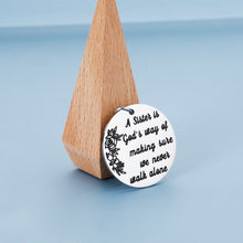 将图片加载到图库查看器,Sister Birthday Gifts Keychain for Women BFF from Best Friend Christmas New Year Thank you Jewelry Pendant a Sister Is God's Way of Making Sure Key Ring Graduation Present for Teen Girls Her Female