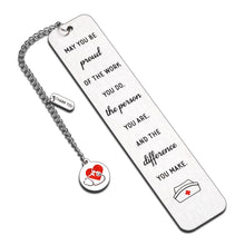 将图片加载到图库查看器,Nurse Gifts for Women, Nurse Appreciation Bookmark Gifts for RN Nurses, Inspirational Nursing Graduation Gifts for Nurse, Thank You Gifts for Nurse, Nurse Practitioner Gifts, May You Be Proud of