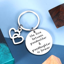 将图片加载到图库查看器,Grandma Granddaughter Christmas Gifts Keychain for Women Teen Girls Grandma Keychain Grandmother Gifts from Grandchildren Birthday Valentine's Day Wedding Gifts Mimi Gifts for Grandma