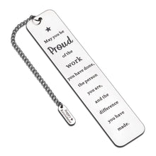将图片加载到图库查看器,Bookmark with Chain 2022 Inspirational Retirement Birthday Christmas Appreciation Gifts for Coworkers Team Office Staff Leaving Going Away Presents for Boss Mentor Leader Colleagues Thank You Gifts