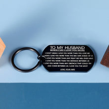 将图片加载到图库查看器,Keychain to My Husband Anniversary Birthday Gifts for Men Him Boyfriend from Wife Girlfriend Wedding Gifts for Fiance Groom
