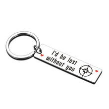 将图片加载到图库查看器,Valentines Day Gifts Couple Keychain for Him Boyfriend Husband from Girlfriend Her Wife Anniversary Birthday Gifts for Fiancee Fiance Wedding Gifts for Bride Groom Women Men I’d Be Lost Without You