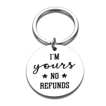 将图片加载到图库查看器,Funny Christmas Gifts for Boyfriend Girlfriend Couple Keychain for Husband Fiancee from Wife Fiance Birthday Valentine's Day Anniversary Present Tag for Men Women Wedding Charm for Bride Groom Pendant