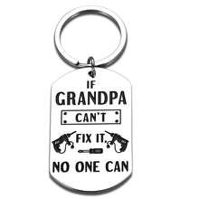 将图片加载到图库查看器,Grandpa Christmas Gifts Keychain from Grandson Granddaughter if Grandpa Can't Fix It No One Can Birthday Father's Day Present Charm for Papa Granddad Thanksgiving Valentine's Day Key Ring for Men Him