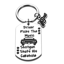 将图片加载到图库查看器,Funny Supernatural Fans Gifts Keychain for Women Men Winchester Brothers TV Show Merchandise Christmas Birthday Graduation Gift Musician Trucker Best Friend New Driver Picks the Music Shotgun