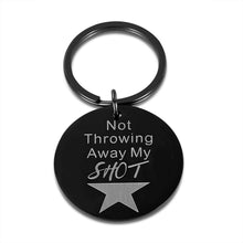 将图片加载到图库查看器,Hamilton Musical Merchandise Gifts Keychain for Girls Boys Friends Not Throwing Away My Shot Broadway Musical Fan Gifts Inspired Christmas Birthday Graduation Gifts for Daughter Son Teens from Dad Mom