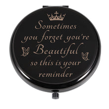 将图片加载到图库查看器,Valentines Day Gifts for Her Girlfriend Wife Compact Makeup Mirror Christmas Stocking Stuffers for Teen Girls Birthday Gifts for Women Daughter Mom Female Friends Sisters Gifts for Sister Graduation