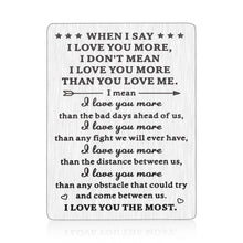 将图片加载到图库查看器,Valentine Cards Gifts for Him Boyfriend Anniversary Card Wallet Inserts Birthday Gift Card I Love You Gifts for Him Valentines Day Gifts for Husband Christmas Gifts for Men Wedding Gifts for Couple