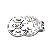 将图片加载到图库查看器,Coach Appreciation Gift Magnetic Golf Ball Marker Hat Clip Soccer Coach Gifts Football Basketball Coach Gifts for Women Golf Accessories for Men Thank You Gifts Birthday Christmas Stocking Stuffers