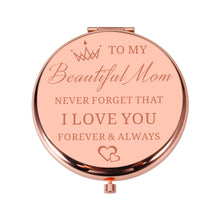 将图片加载到图库查看器,Aiseavril Cadeau Birthday Gifts for Mom Rose Gold Compact Mirror for Mom from Son Daughter Valentines Day Gifts for Mom Stocking Stuffers for Mom Anniversary Wedding Engagement Mothers Day Presents