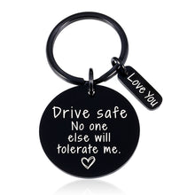 将图片加载到图库查看器,Drive Safe Keychain Gifts for Boyfriend Girlfriend Valentines Day Gifts for Him Her Couples Husband Christmas Gifts from Wife Stocking Stuffers for Men Women Birthday Anniversary Wedding Engagement
