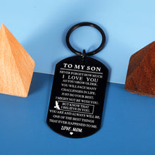 将图片加载到图库查看器,Teen Boys Gift Ideas Son Gifts from Mom Inspirational Keychain for Him Son-in-Law Stepson Birthday Christmas Stocking Stuffers for Teens Valentines Day Gifts for Kids Graduation Gifts Back to School