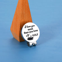 将图片加载到图库查看器,Magnetic Golf Ball Marker Hat Clip Golf Accessories for Men I Love You Gifts for Him Gifts for Golfers Golf Lover Birthday Gifts for Boyfriend Valentines Day Gifts for Husband Anniversary Couple Gifts