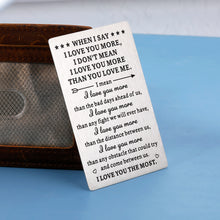 将图片加载到图库查看器,Valentine Cards Gifts for Him Boyfriend Anniversary Card Wallet Inserts Birthday Gift Card I Love You Gifts for Him Valentines Day Gifts for Husband Christmas Gifts for Men Wedding Gifts for Couple