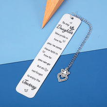 将图片加载到图库查看器,Daughter Gift from Mom Inspirational Bookmark Stocking Stuffers for Teen Girls Daughter in Law Gifts Christmas Gifts for Daughter Birthday Valentines Day Graduation Gifts for Her Teen Girls Gift Ideas