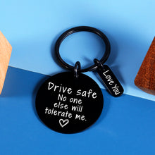将图片加载到图库查看器,Drive Safe Keychain Gifts for Boyfriend Girlfriend Valentines Day Gifts for Him Her Couples Husband Christmas Gifts from Wife Stocking Stuffers for Men Women Birthday Anniversary Wedding Engagement