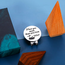 将图片加载到图库查看器,Magnetic Golf Ball Marker Hat Clip Golf Accessories for Men I Love You Gifts for Him Gifts for Golfers Golf Lover Birthday Gifts for Boyfriend Valentines Day Gifts for Husband Anniversary Couple Gifts