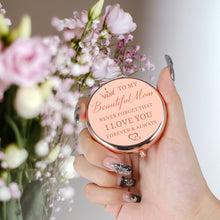 将图片加载到图库查看器,Aiseavril Cadeau Birthday Gifts for Mom Rose Gold Compact Mirror for Mom from Son Daughter Valentines Day Gifts for Mom Stocking Stuffers for Mom Anniversary Wedding Engagement Mothers Day Presents