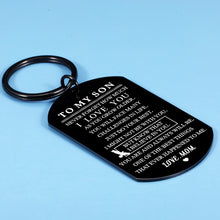 将图片加载到图库查看器,Teen Boys Gift Ideas Son Gifts from Mom Inspirational Keychain for Him Son-in-Law Stepson Birthday Christmas Stocking Stuffers for Teens Valentines Day Gifts for Kids Graduation Gifts Back to School
