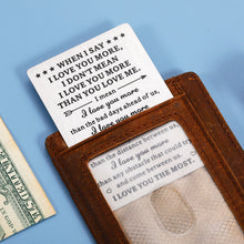 将图片加载到图库查看器,Valentine Cards Gifts for Him Boyfriend Anniversary Card Wallet Inserts Birthday Gift Card I Love You Gifts for Him Valentines Day Gifts for Husband Christmas Gifts for Men Wedding Gifts for Couple