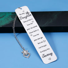 将图片加载到图库查看器,Daughter Gift from Mom Inspirational Bookmark Stocking Stuffers for Teen Girls Daughter in Law Gifts Christmas Gifts for Daughter Birthday Valentines Day Graduation Gifts for Her Teen Girls Gift Ideas