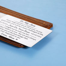 将图片加载到图库查看器,Son Gifts from Mom Wallet Card Insert Birthday Gift Card Teen Boy Gifts Christmas Gifts for Men Kids Graduation Gifts Valentines Day Gifts Off to College Back to School Stocking Stuffers for Teen Boys