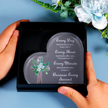 将图片加载到图库查看器,Christian Gifts for Women Men Arcylic Inspirational Gifts with Bible Verse Christmas Gifts for Mom Friends Religious Gifts Pastor Appreciation Gifts Spiritual Gifts Baptism Gifts Keepsake Paperweight