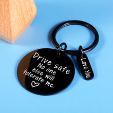 将图片加载到图库查看器,Drive Safe Keychain Gifts for Boyfriend Girlfriend Valentines Day Gifts for Him Her Couples Husband Christmas Gifts from Wife Stocking Stuffers for Men Women Birthday Anniversary Wedding Engagement
