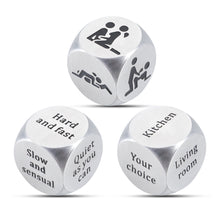 将图片加载到图库查看器，3 Pcs Decision Dice Husband Stocking Stuffers for Adults Men for Boyfriend Girlfriend Valentines Day Gifts for Him Her Date Night Gifts for Couples Wife Birthday Anniversary Funny Gifts
