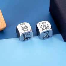 将图片加载到图库查看器，2 Pcs Food Movie Date Night Gifts for Him Her, Funny Date Night Gift Ideas Movie Food Decision Dice Gifts for Boyfriend Girlfriend Couples Husband Wife Birthday Anniversary Christmas Stocking Stuffers
