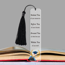 将图片加载到图库查看器，2023 Graduation Gifts Acrylic Bookmarks for Him Her Class of 2023 College Senior High School Daughter Son Birthday Gifts from Mom Dad Friends Nurse Students Inspirational Grad Gift for Boy Girls Teens
