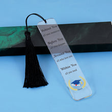 将图片加载到图库查看器，2023 Graduation Gifts Acrylic Bookmarks for Him Her Class of 2023 College Senior High School Daughter Son Birthday Gifts from Mom Dad Friends Nurse Students Inspirational Grad Gift for Boy Girls Teens
